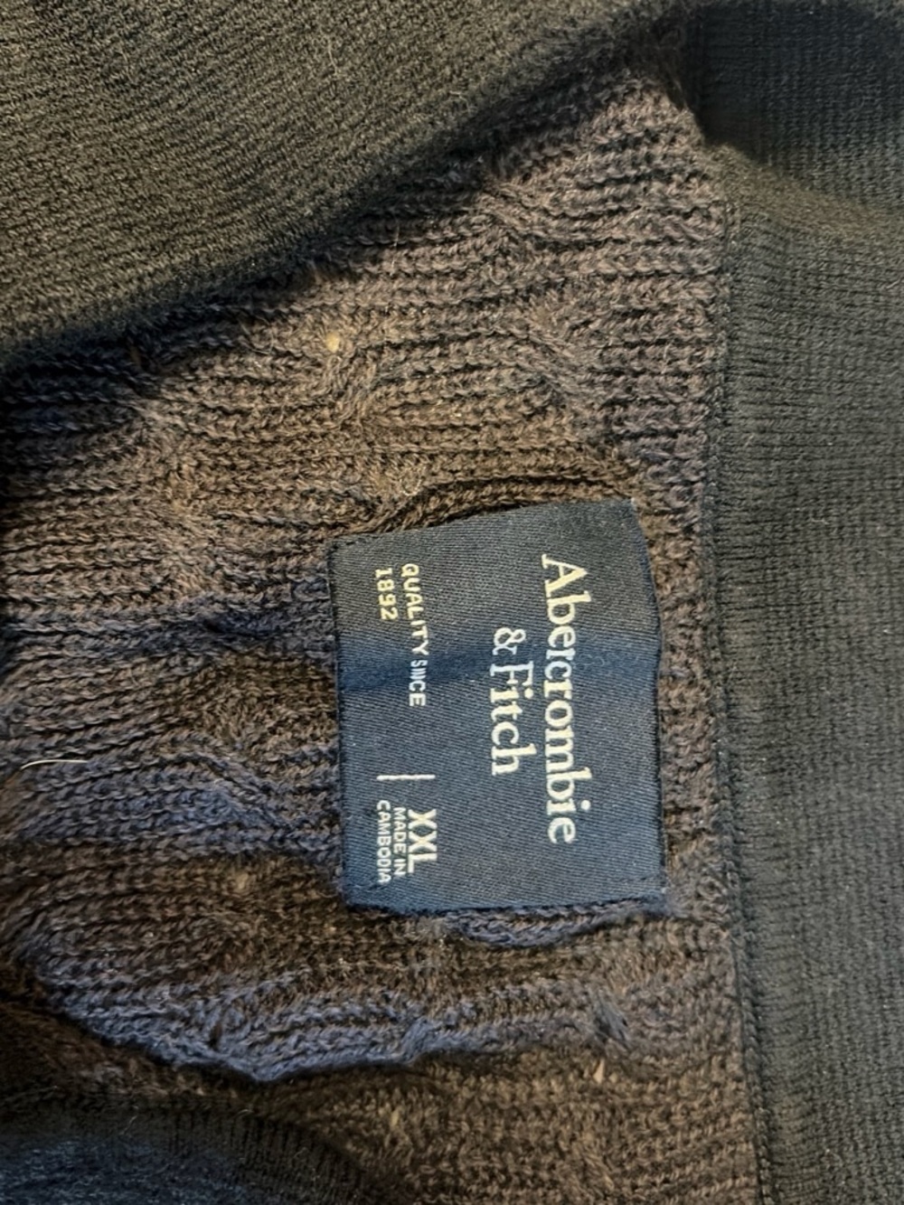 Abercrombie & Fitch Men's Black Crewneck Knit Sweater